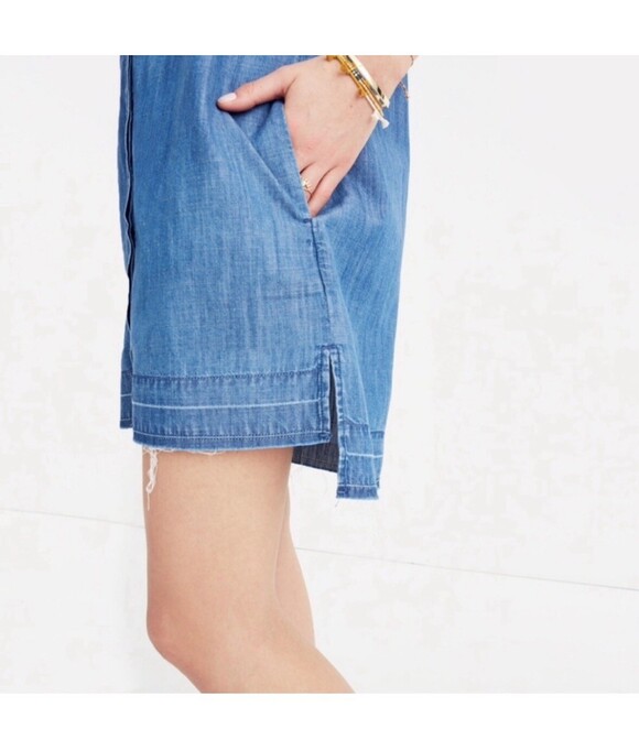 Madewell Short Sleeve Denim summer dress - Picture 2 of 7